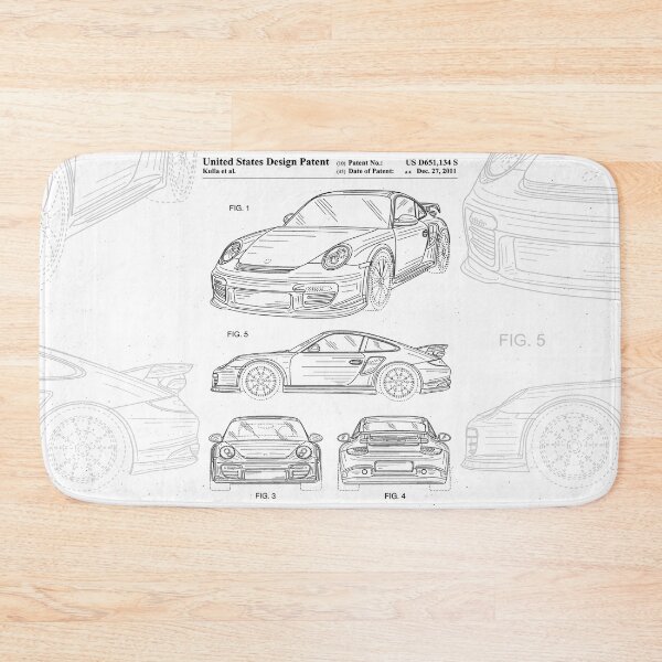Item preview, Porsche 911 Patent - 911 Carrera Art - Black And White designed and sold by patentpress.