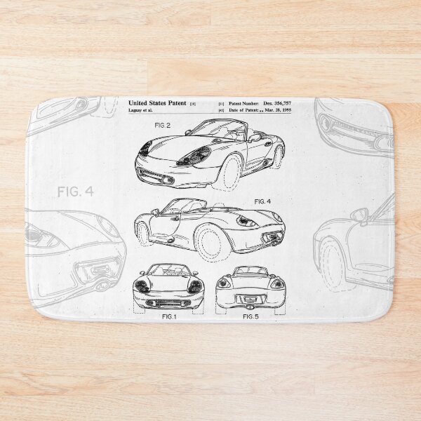 Item preview, Porsche Patent - 911 Carrera Art - Black And White designed and sold by patentpress.