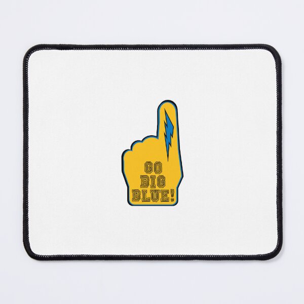 Item preview, UNE Football Pennant (Grey & Blue) designed and sold by baileyboo2000.