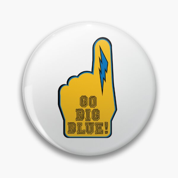 Item preview, UNE Football Pennant (Grey & Blue) designed and sold by baileyboo2000.