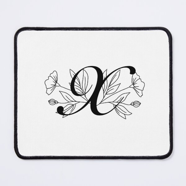 Item preview, Cursive Floral Letter X  designed and sold by Lauren Kenney.