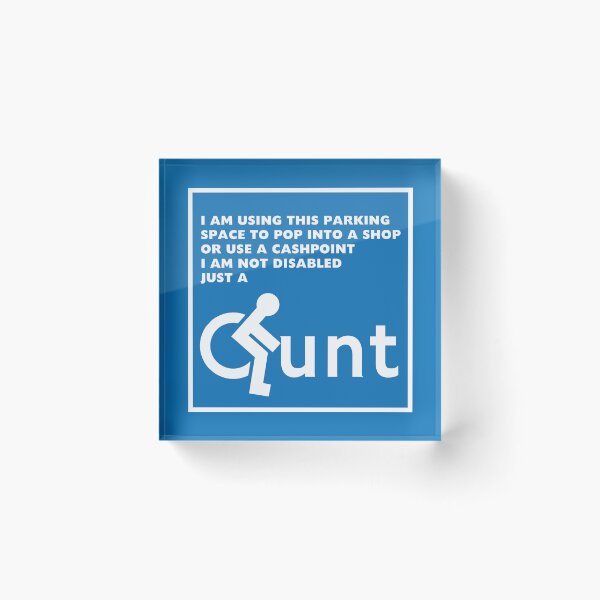 Item preview, A blue badge warning  designed and sold by AndythephotoDr.
