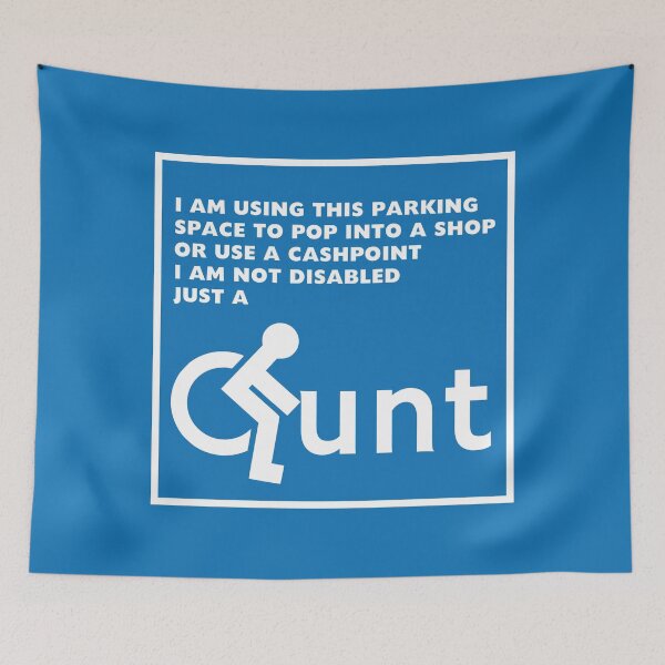 Item preview, A blue badge warning  designed and sold by AndythephotoDr.