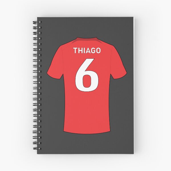 Item preview, Thiago football jersey with number 6 designed and sold by Justtrendytees.