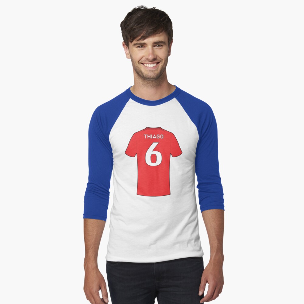 Thiago football jersey with number 6