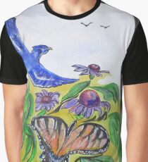Blue Jay Fantasy Graphic T-Shirt
