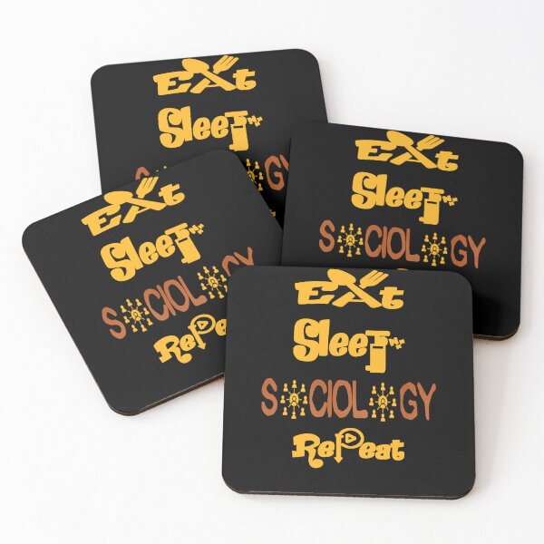 Item preview, Eat sleep sociology repeat,  designed and sold by Chakilogy.