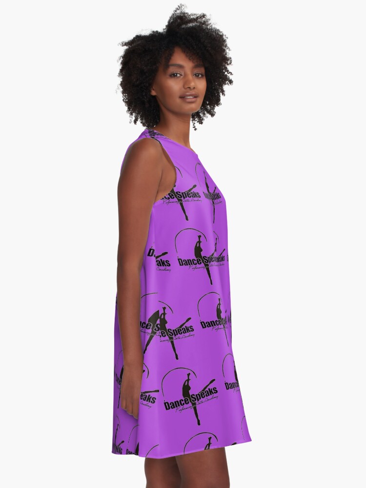 Thumbnail 2 of 4, A-Line Dress, Dance Speaks Performing Arts Academy Logo Collection designed and sold by SJHallredb.