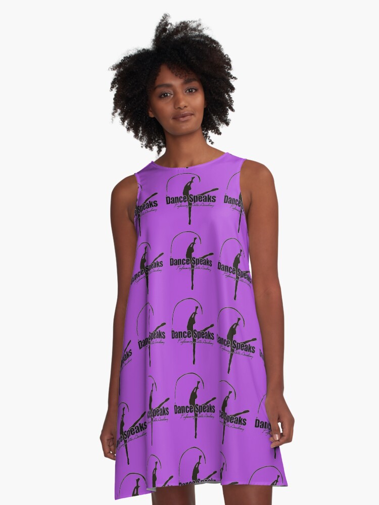 Thumbnail 1 of 4, A-Line Dress, Dance Speaks Performing Arts Academy Logo Collection designed and sold by SJHallredb.