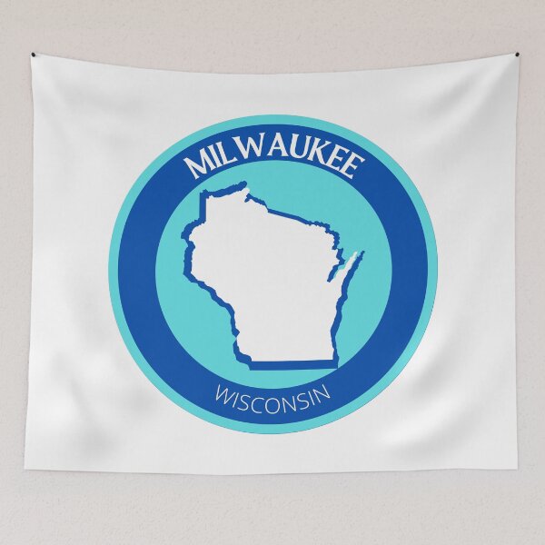 Item preview, MILWAUKEE WISCONSIN - BLUE designed and sold by jrno11.