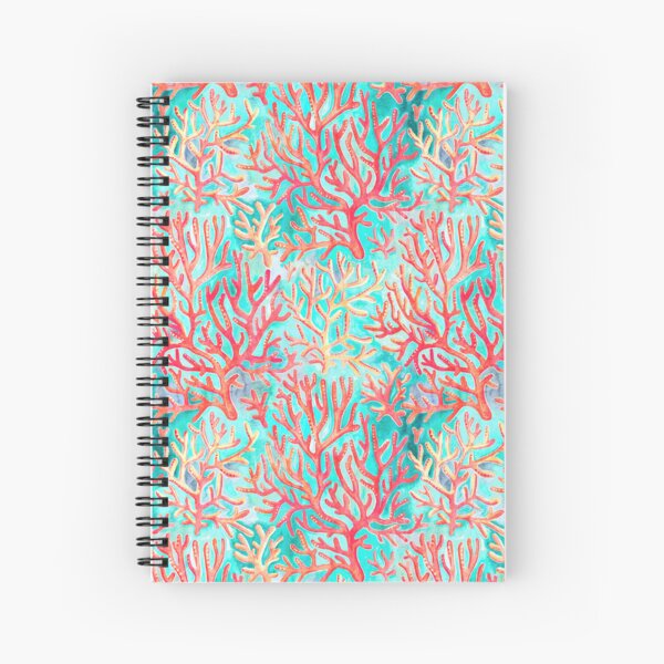 Item preview, Textured Red Coral on Pastel Cyan designed and sold by micklyn.