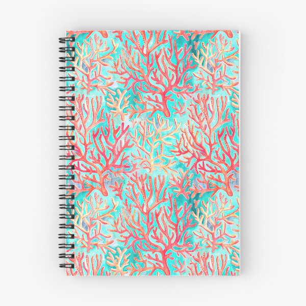 Item preview, Textured Red Coral on Pastel Cyan designed and sold by micklyn.