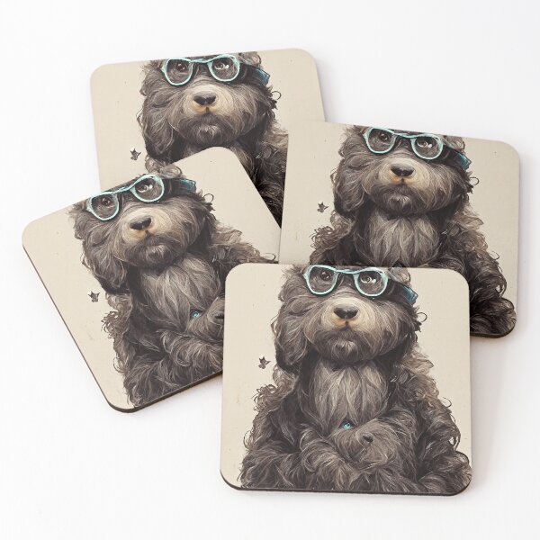Item preview, Hipster Labradoodle #2 designed and sold by artbycomputer.
