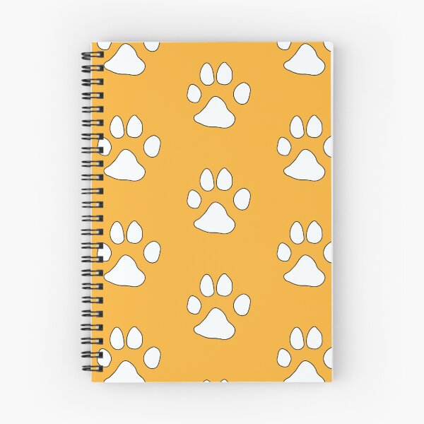Item preview, Huella de pata de perro: naranja y blanco designed and sold by SpamCreates.