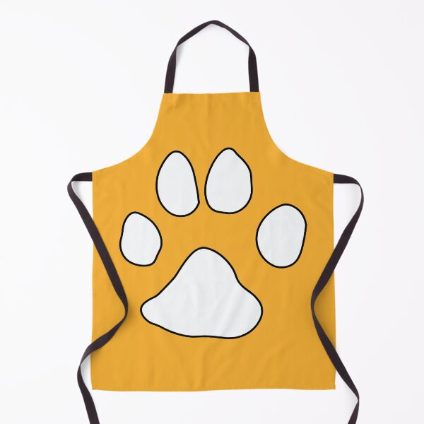 Aperçu de l'œuvre Empreinte de patte de chien - Orange et blanc créée et vendue par SpamCreates.