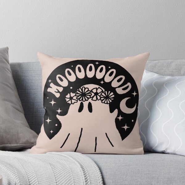 Item preview, Boho Halloween Current Mood Spooky Vibes Cute Floral Ghost cottagecore designed and sold by Giddygoatthe3rd.
