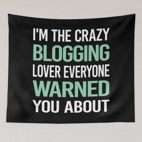 Artikelvorschau, Verrückter Liebhaber Blogging Blog Blogger entworfen und verkauft von BimBamFrank.