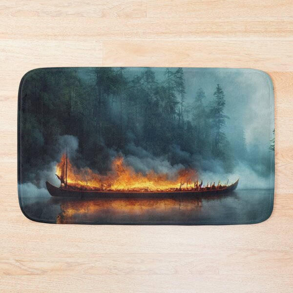 Item preview, Viking funeral longship designed and sold by FuturITsic.Synthography.
