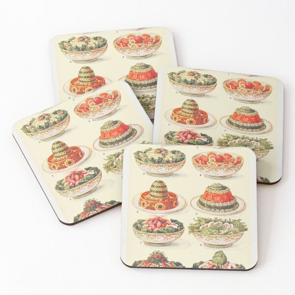 Item preview, Vintage Salads Mrs Beeton Food Poster  designed and sold by Old Soul Vintage .