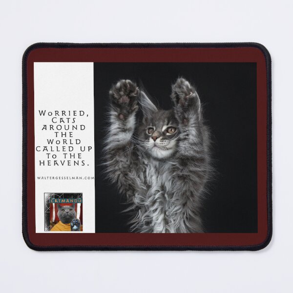 Item preview, Catmandu: Worried, Cats Around The World Called Up To The Heavens designed and sold by Walter G. Esselman.
