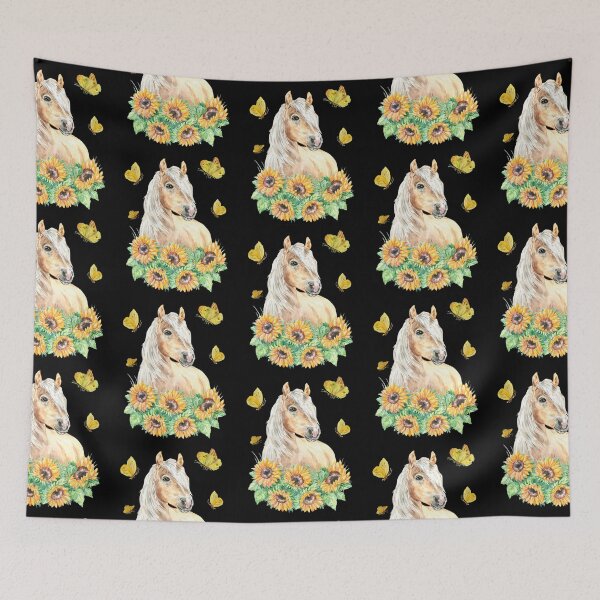 Item preview, Horse Sunflowers Watercolor Funny Anima l Lovers Horses designed and sold by Kevins16.