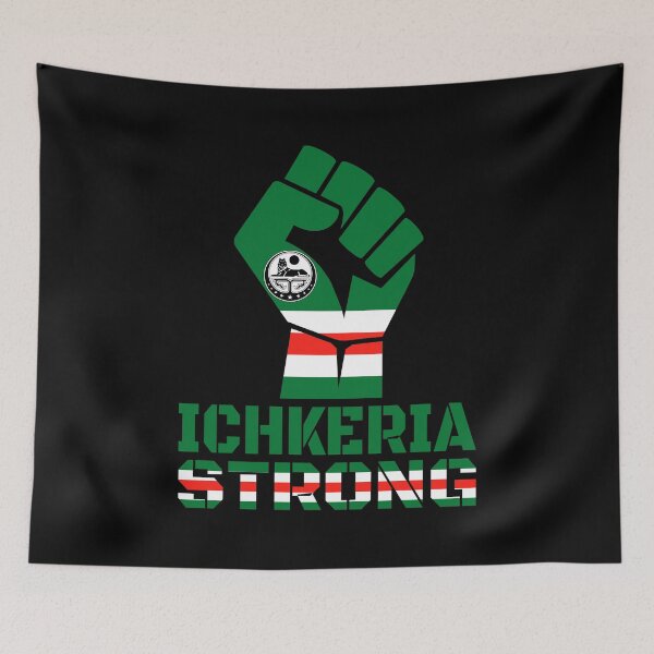 Item preview, ICHKERIA STRONG - ICHKERIA FLAG designed and sold by TravelHappiness.