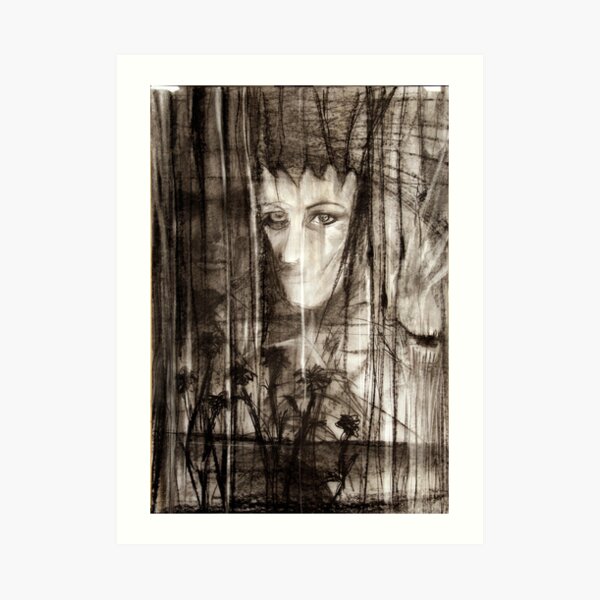 portrait of Lydia and friend Art Print