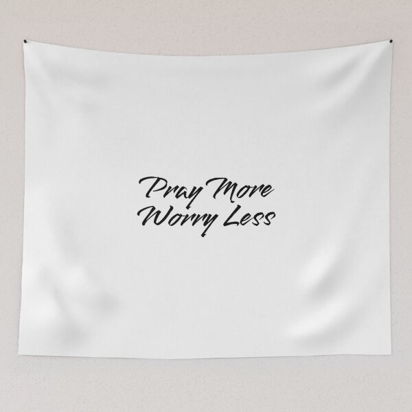 Item preview, Pray More (christian quotes about faith) designed and sold by Minimalist Quotes and Sayings.