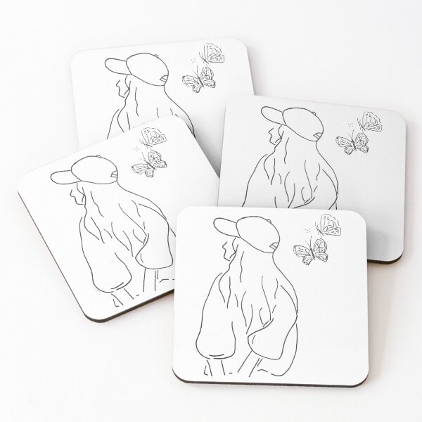 Item preview, Hand painted girl with cap designed and sold by creative-duo.