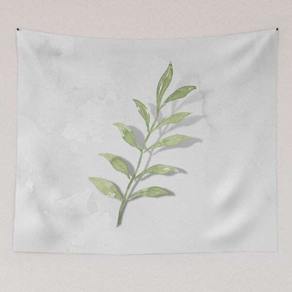Item preview, Watercolor Leave Branch designed and sold by Beneficial Art.