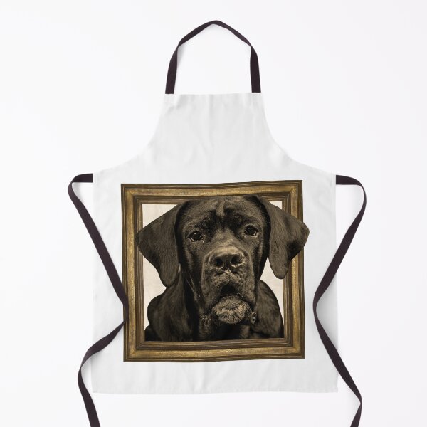 Item preview, cane corso puppy in vintage frame designed and sold by Pride-Casuals.