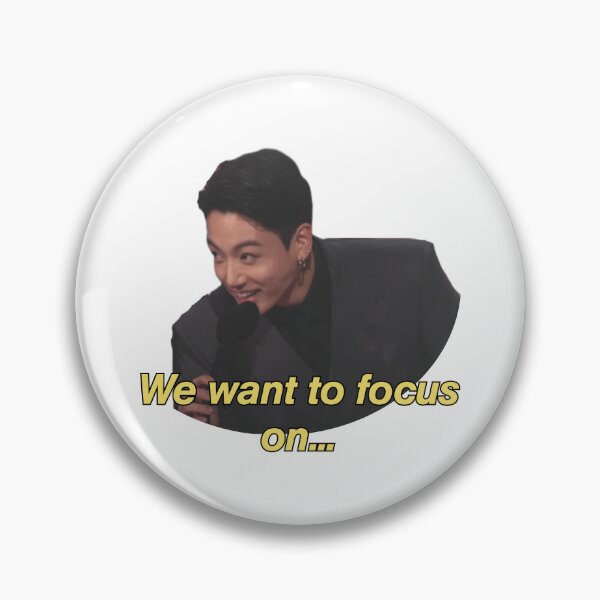 Item preview, jungkook we want to focus on - ama speech designed and sold by ClodetteDesigns.