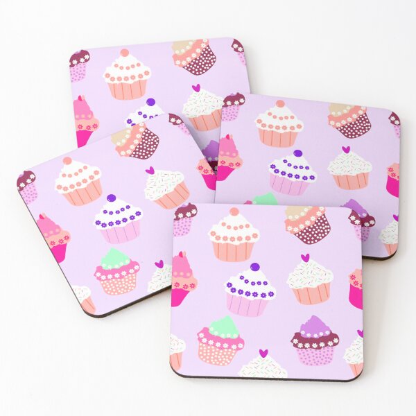 Item preview, Cupcake Pattern designed and sold by TotallyRetroArt.