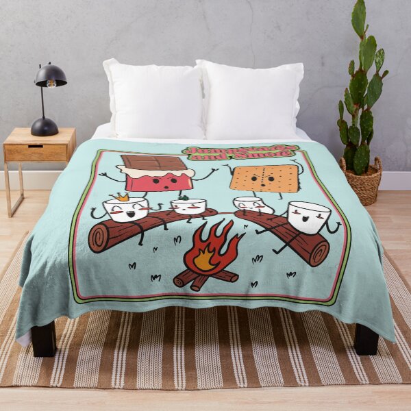Item preview, Retro S'mores Funny Campfire Marshmallows Cartoon designed and sold by MrEddie10.