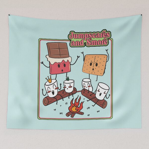 Item preview, Retro S'mores Funny Campfire Marshmallows Cartoon designed and sold by MrEddie10.