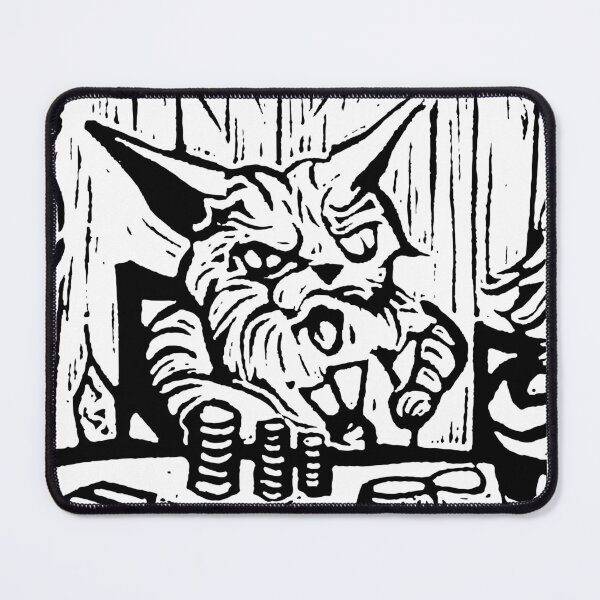 Item preview, Grumpy Poker Cat designed and sold by DimensionalPit.