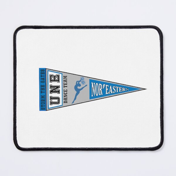 Item preview, UNE Dance Team Pennant (Grey & Blue) designed and sold by baileyboo2000.