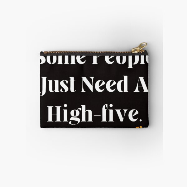 Item preview, funny T-shirt wiht quote saying Some People Just Need A Highfive In The Face. designed and sold by doodelsart.