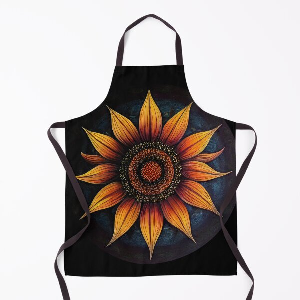 Item preview, Round Sunflower designed and sold by aiartbysig.