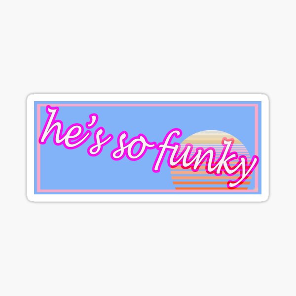 Artikel-Vorschau von 1980er-Filme, Teen Witch, Top That, He's So Funky Banner, Single und Repeating Pattern, designt und verkauft von Nicolette Olivier.