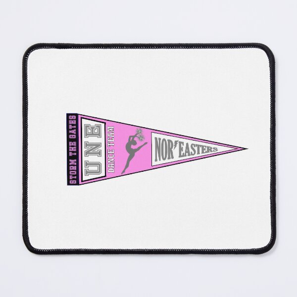 Item preview, UNE Dance Team Pennant (Grey & Pink) designed and sold by baileyboo2000.