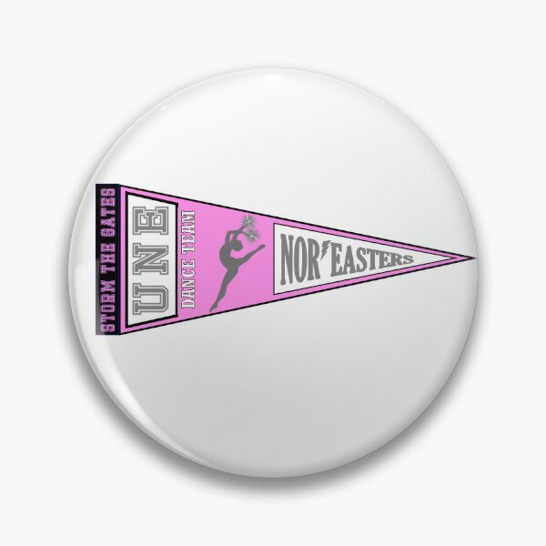 Item preview, UNE Dance Team Pennant (Grey & Pink) designed and sold by baileyboo2000.