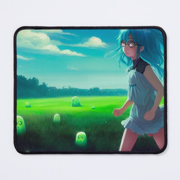Item preview, Girl Running Through a Slime Field designed and sold by TheFoxyWolfShop.