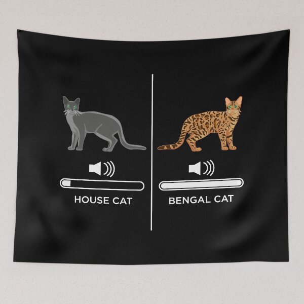 Item preview, House Cat vs Bengal Cat designed and sold by CCCDesign.