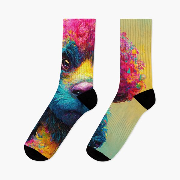 Item preview, Colorful Poodle Dog designed and sold by shokA Design.