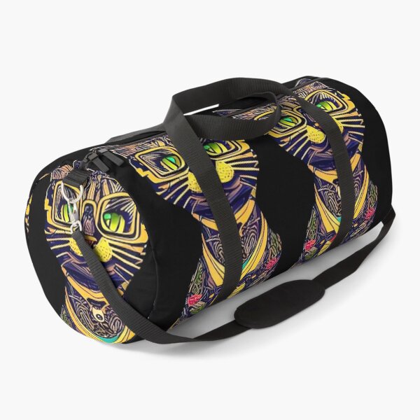 Hipster cat Duffle Bag