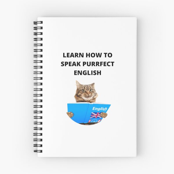 Item preview, Learn how to speak purrfect English, funny teacher meme, funny humorous teachers day meme quotes, funny teachers day quotes for teachers, students designed and sold by haRexia.