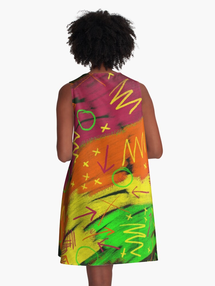 Thumbnail 3 of 4, A-Line Dress, 80s infused designed and sold by LilyBurgess.