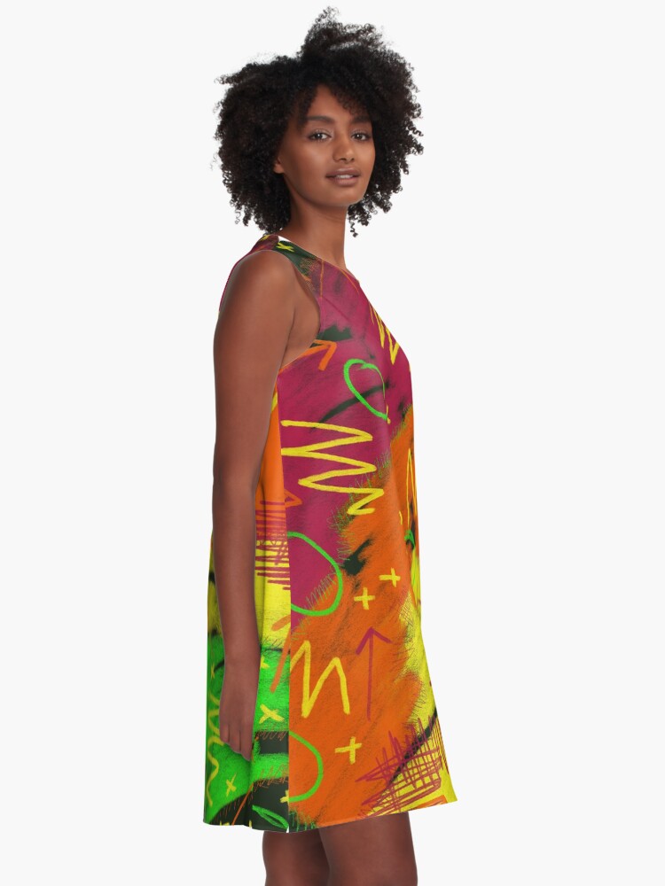 Thumbnail 2 of 4, A-Line Dress, 80s infused designed and sold by LilyBurgess.