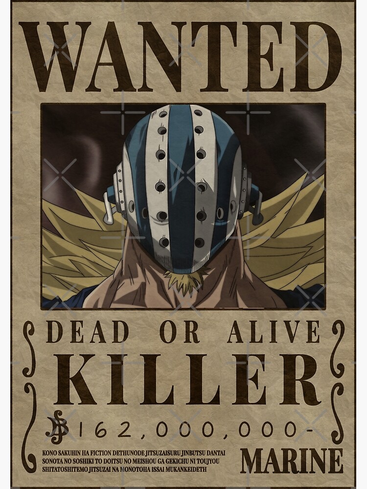 killer-one-piece-hitokiri-kamazo-smile-bounty-poster-poster-for-sale